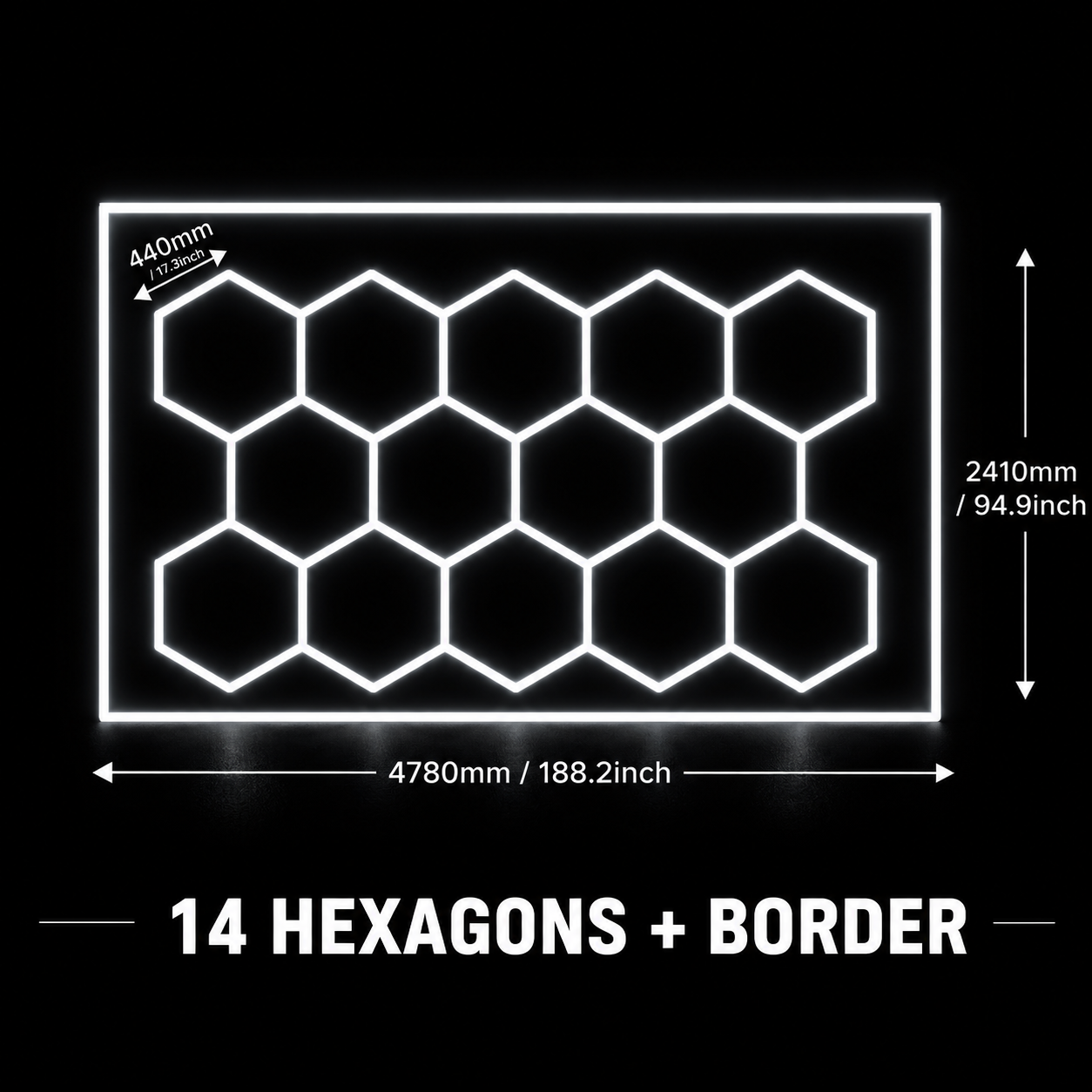 14 Hex Grid + Border