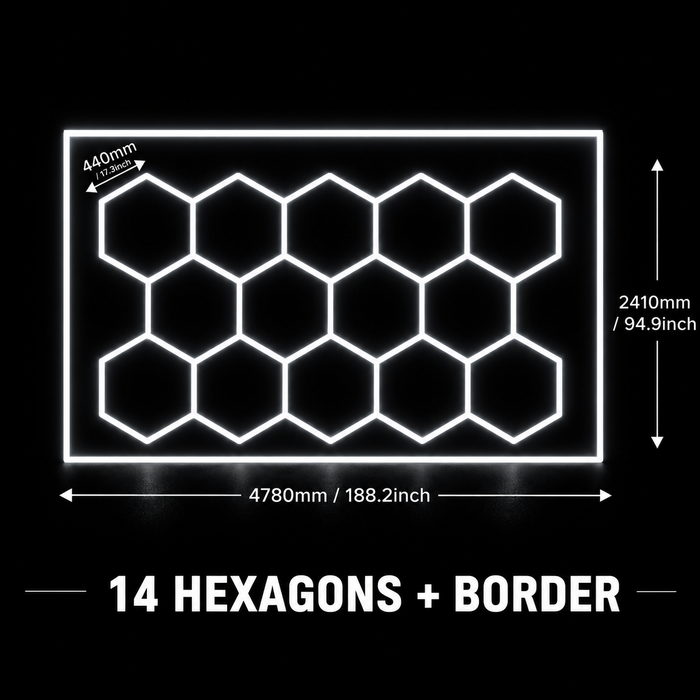14 Hex Grid + Border