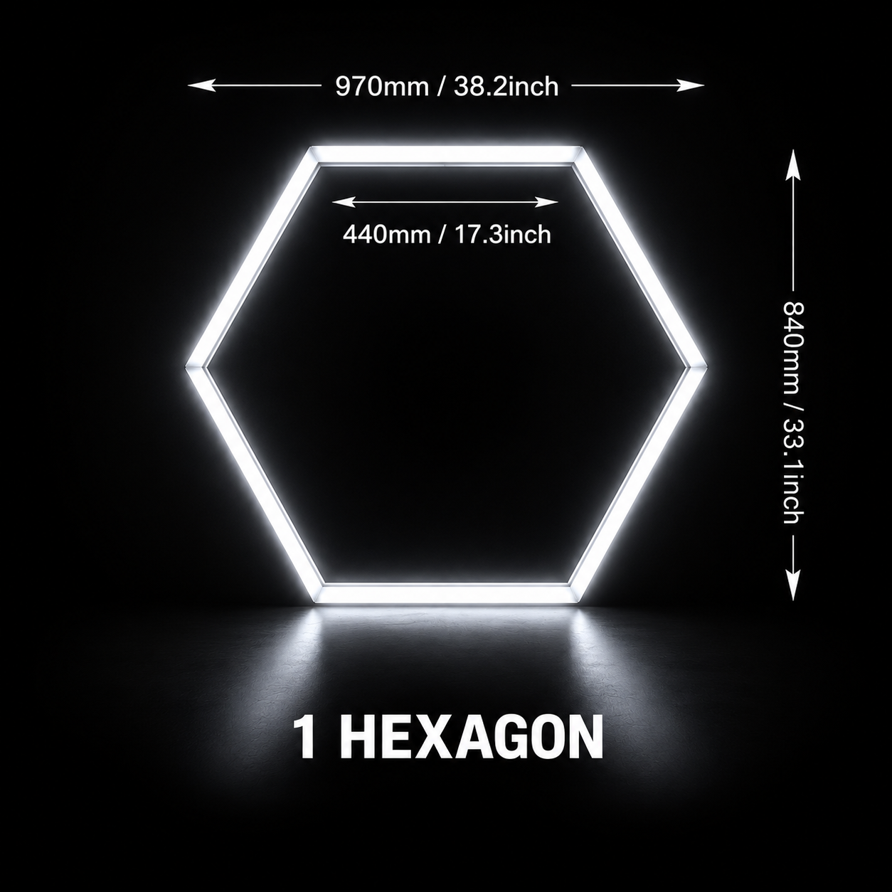1 Hexagon LED Light
